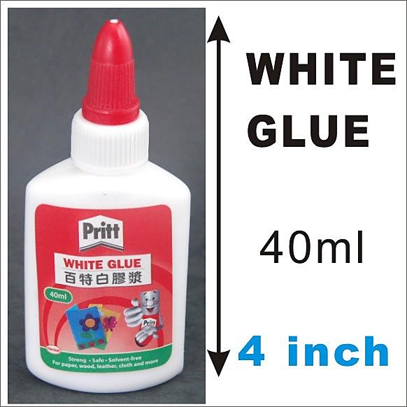 40ml Pritt WHITE GLUE For Paper Wood Leather Cloth Cardboard