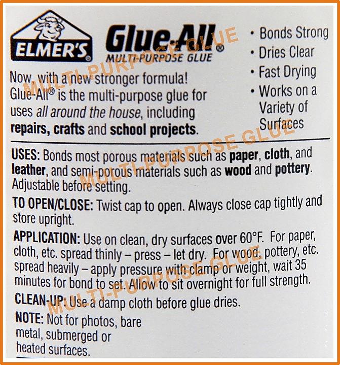 ELMER #39 S Glue All Multi purpose Household Repair Craft Project 1 25 FL
